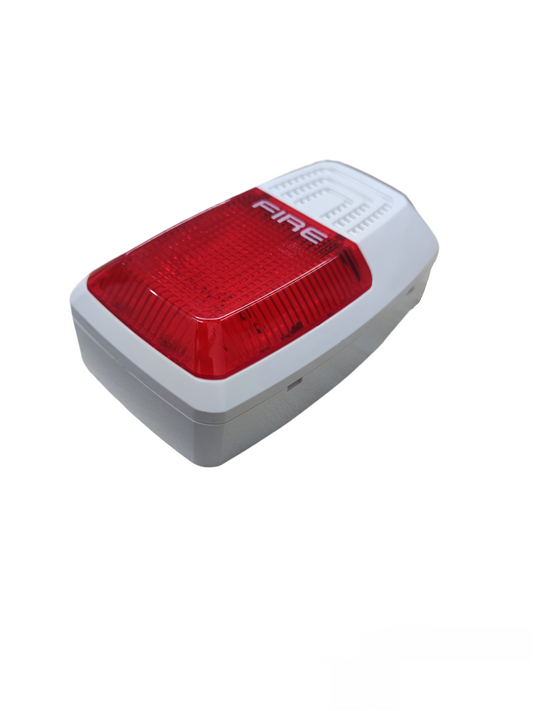 VSAIL Horn Strobe 24VDC VC-6734 red and white fire alarm detector with clear lens
