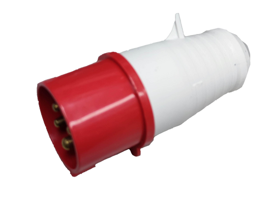 Grippes IEC309-2 380V-415V plug red and white industrial electrical connector