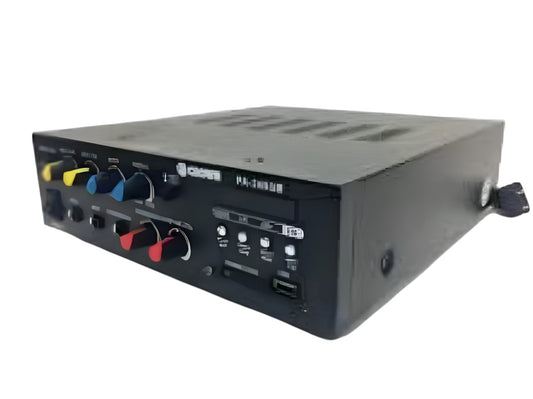 Crown 245W Public Address Amplifier 12V DC or 220V AC PA-245UB Bluetooth USB/SD Port MP3 Input Build in Siren FM Tuner 2 Mic Input