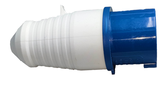 Grippes 16A industrial plug 3 pins white and blue heavy-duty power connector