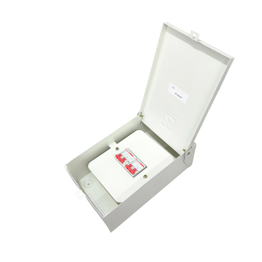 Koten & Himel industrial 2A MTS breaker 220V with protective enclosure for electrical safety