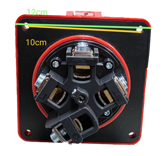 Grippes 3 phase 220V electrical industrial socket with black and red components for industrial use