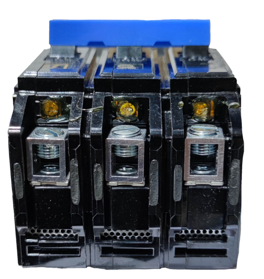 Koten industrial 3 pole 50A circuit breaker showcasing three durable connection points for reliable electrical control