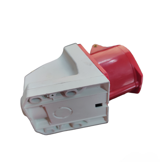 Surer industrial outlet cord wall type electrical connector with white and red casing