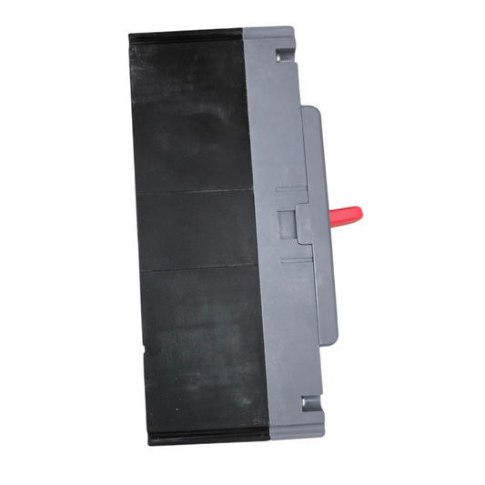 Himel 500A 3Pole Industrial Circuit Breaker with black and gray body and red switch handle