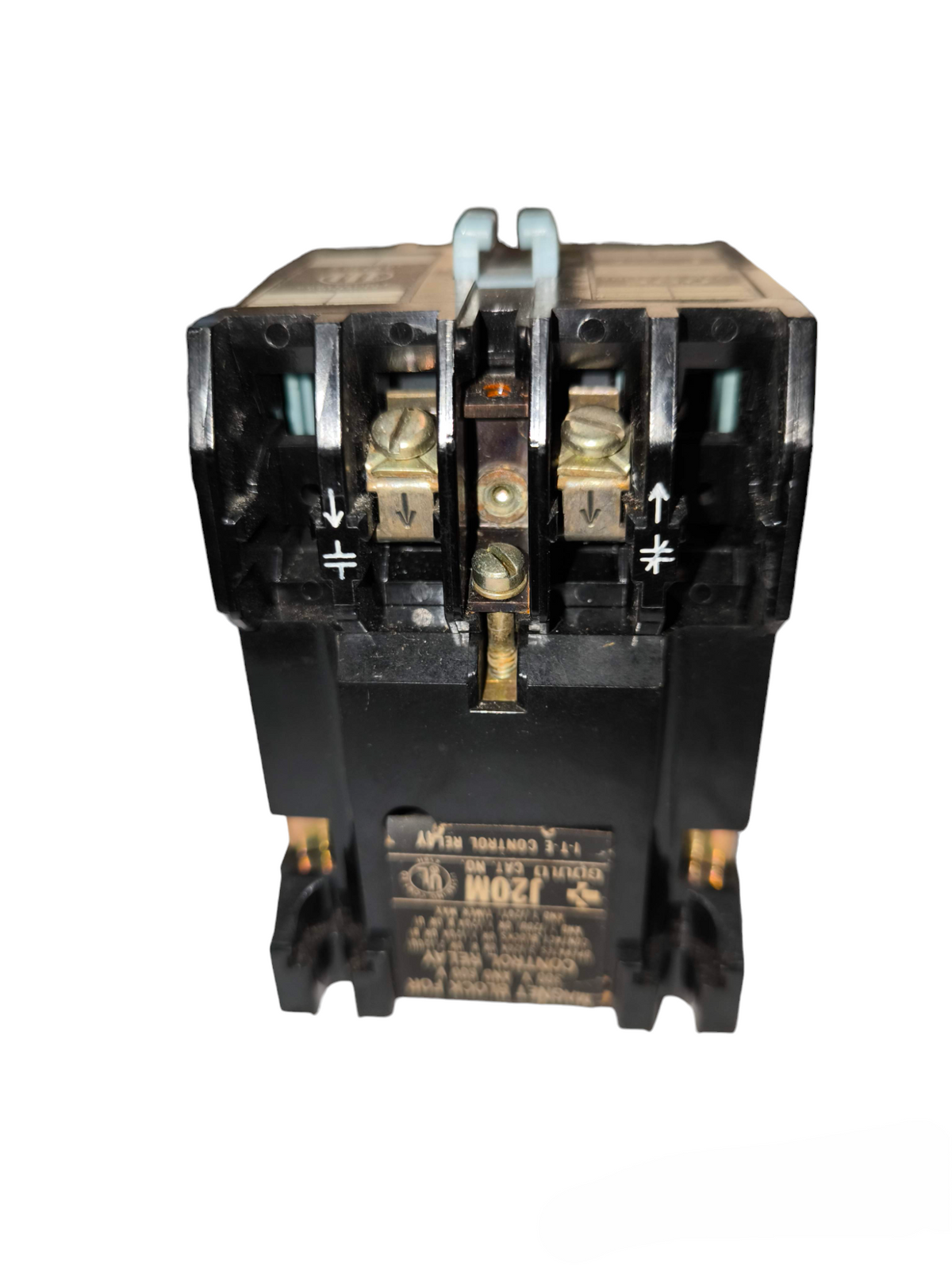 China made Magnetic Contactor 2 Pole 10A with black casing and visible metal terminals