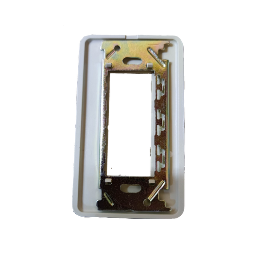 Jimbo 3 Gang Plate for Classic Switches with a durable metal frame and sleek design