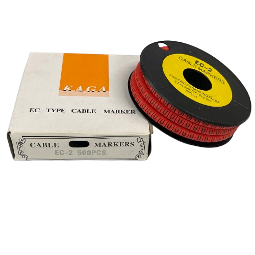 Grippes 500pcs Cable Marker Red - U Roll in Packaging for Effective Cable Management