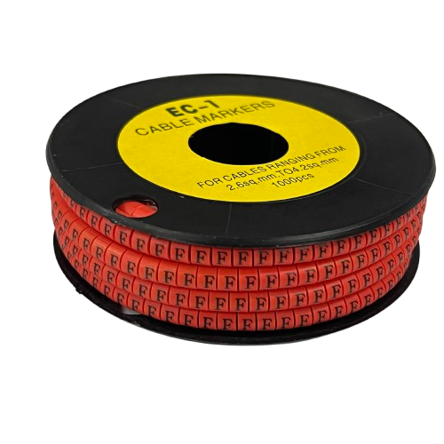 Grippes 1000pcs Cable Marker Red - F for organized cable management solutions