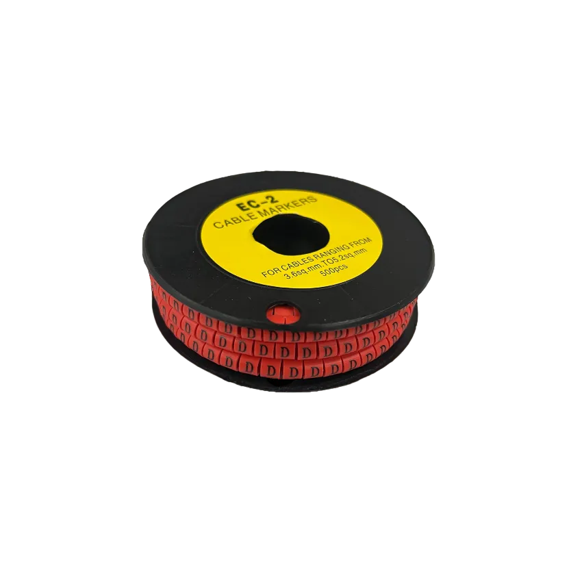 Grippes 500pcs Cable Marker - D on a spool for organizing cables from 0.5 to 3.5mm in diameter