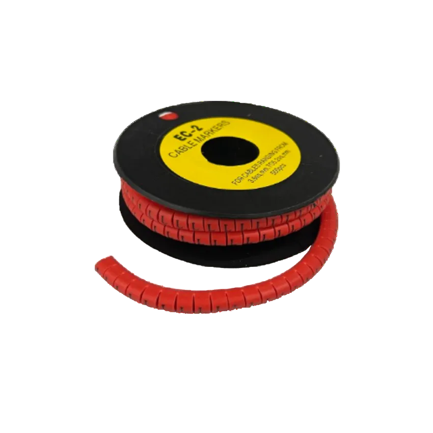 500pcs Cable Marker - L Red on a spool designed for effective cable management