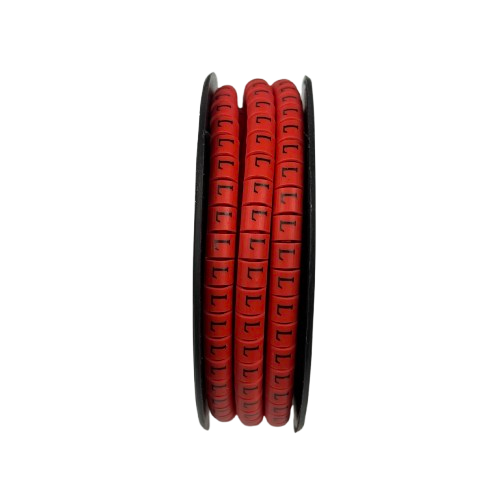 500pcs Cable Marker - L Red for organizing and labeling cables in various setups