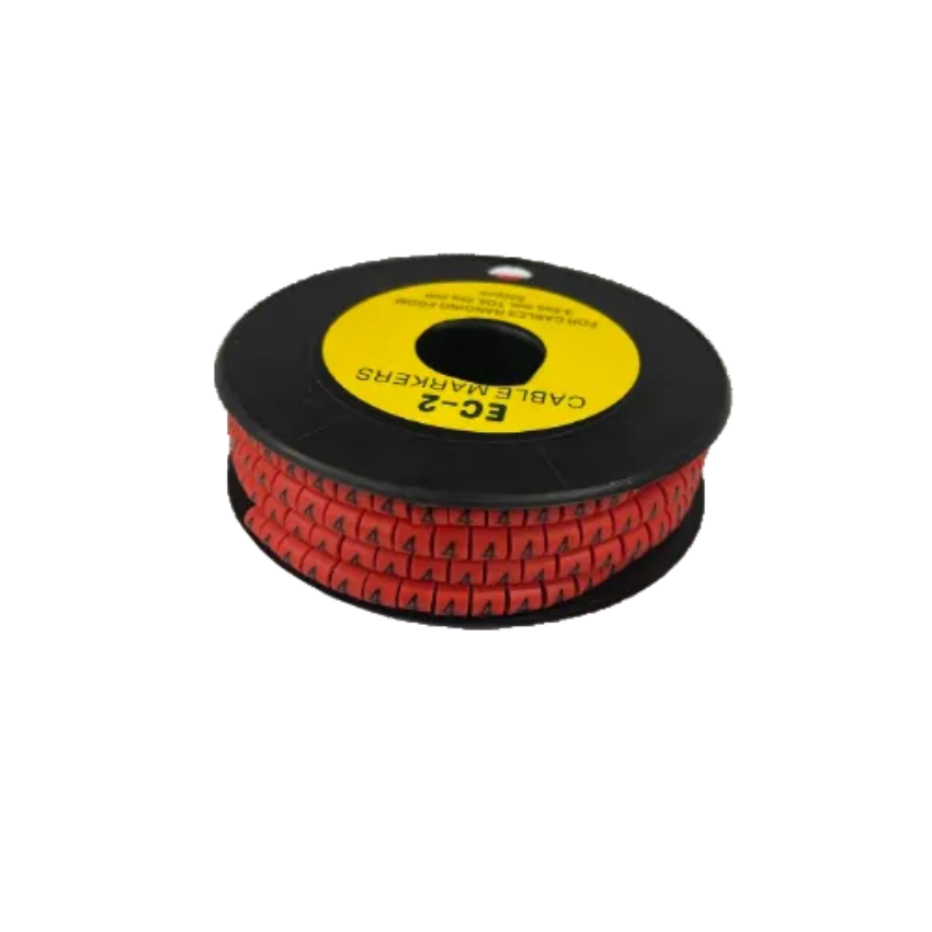 Grippes 500pcs Cable Marker Red - 4 for organized and efficient cable management