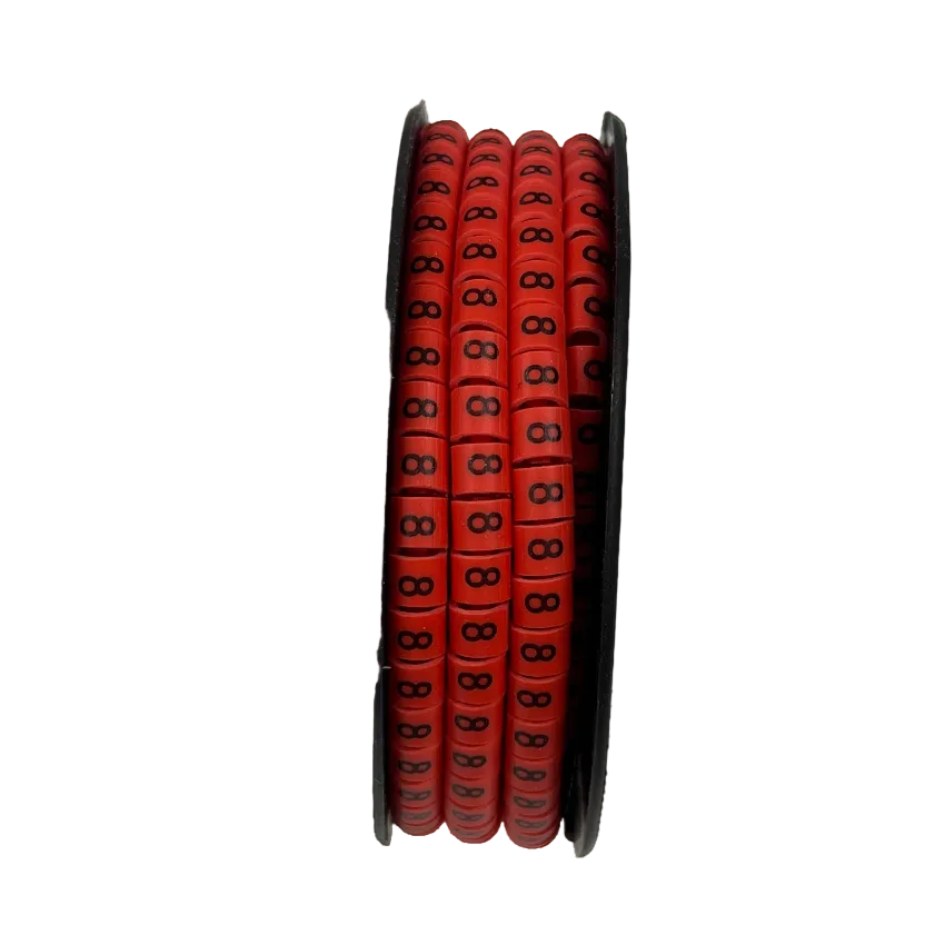 500pcs Cable Marker Red - 8 for organizing and labeling cables in home or office setups