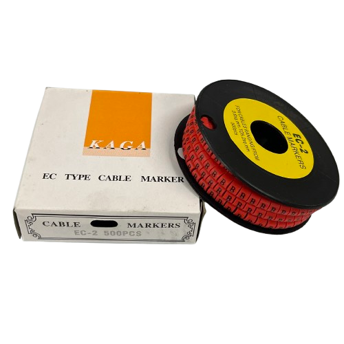 Grippes A Cable Marker Red 500pcs in box for effective cable management and organization