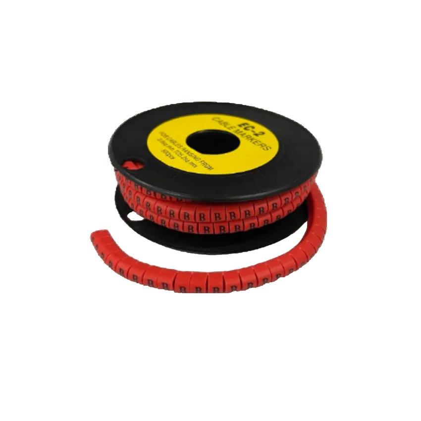 Grippes A Cable Marker Red 500pcs on a spool for organized and efficient cable management