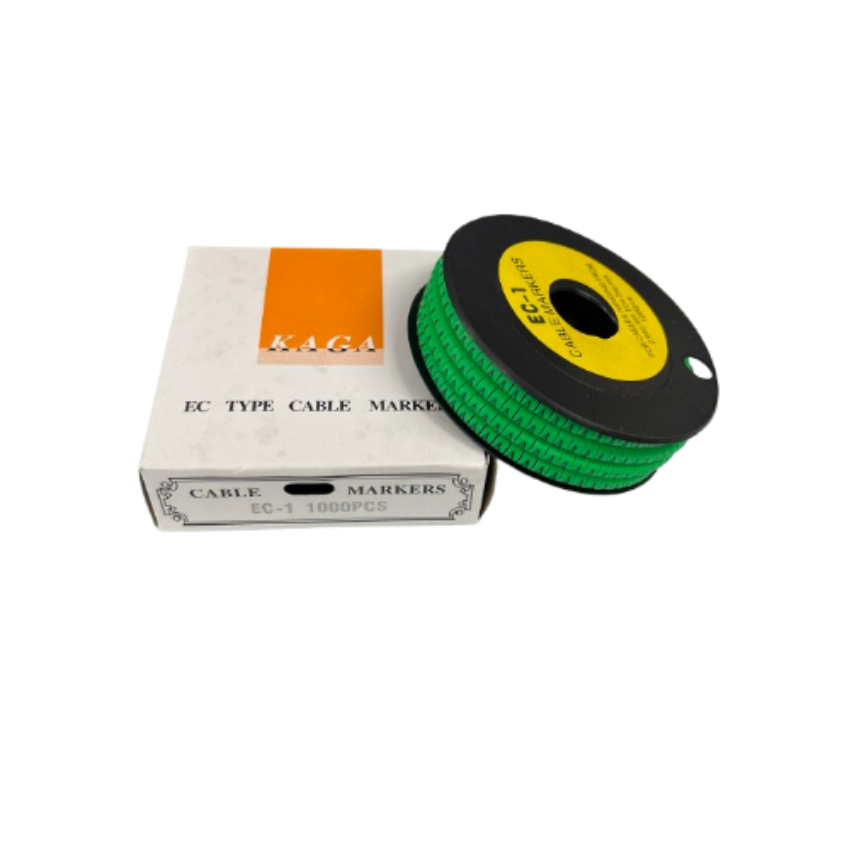Grippes cable marker spool with green identification rings Cable Marker - A Green for organized cables