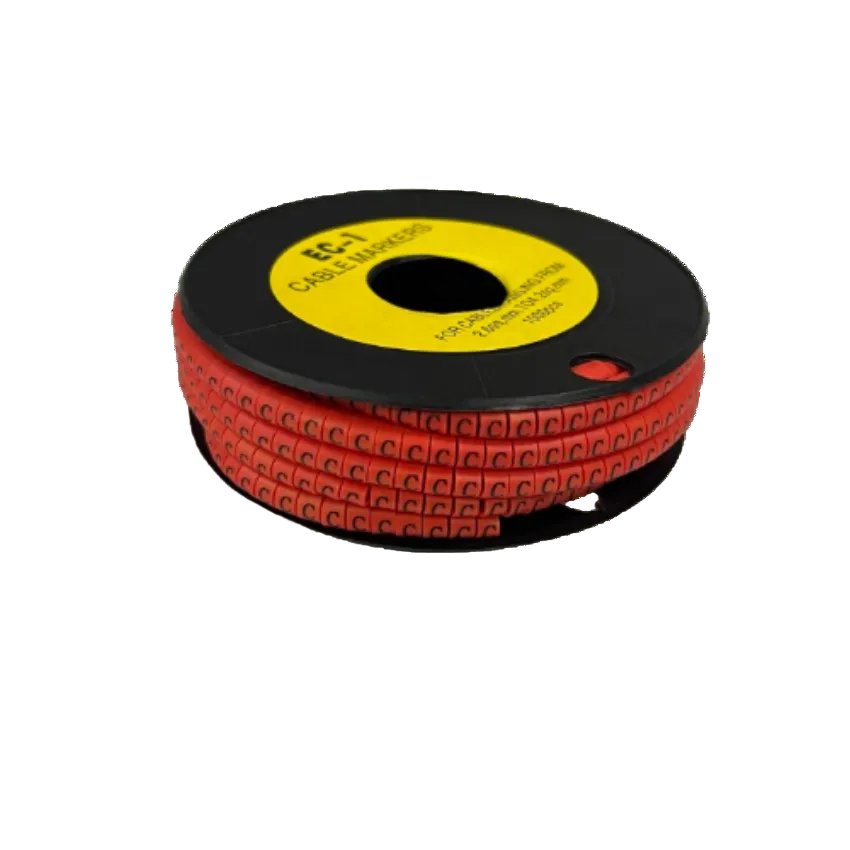 Grippes Cable Marker C - 1000pcs in red, ideal for organized cable management and labeling.