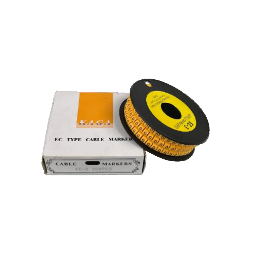 Grippes Cable Marker O - Yellow spool of round ring cable labels for wire identification 350 pcs