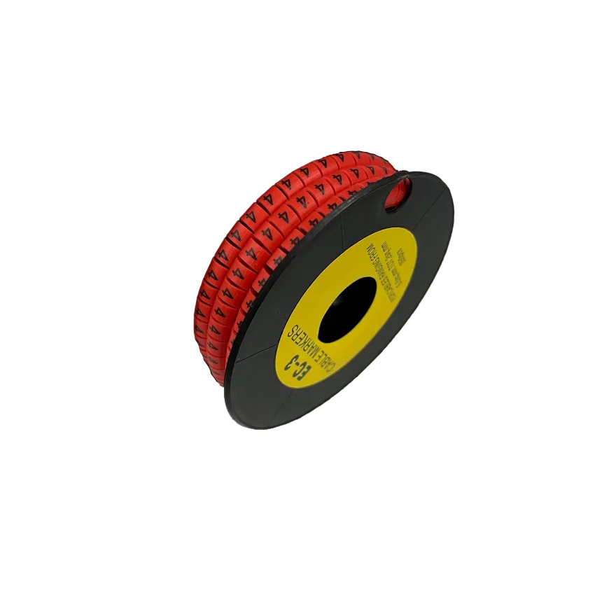 Grippes Cable Marker Red - 4 350pcs on a spool for efficient cable organization and identification