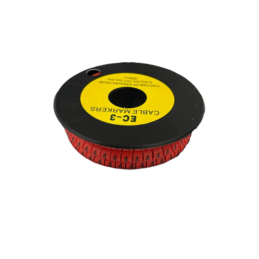 Grippes Cable Marker Red - 4 350pcs on a spool for efficient cable management and organization