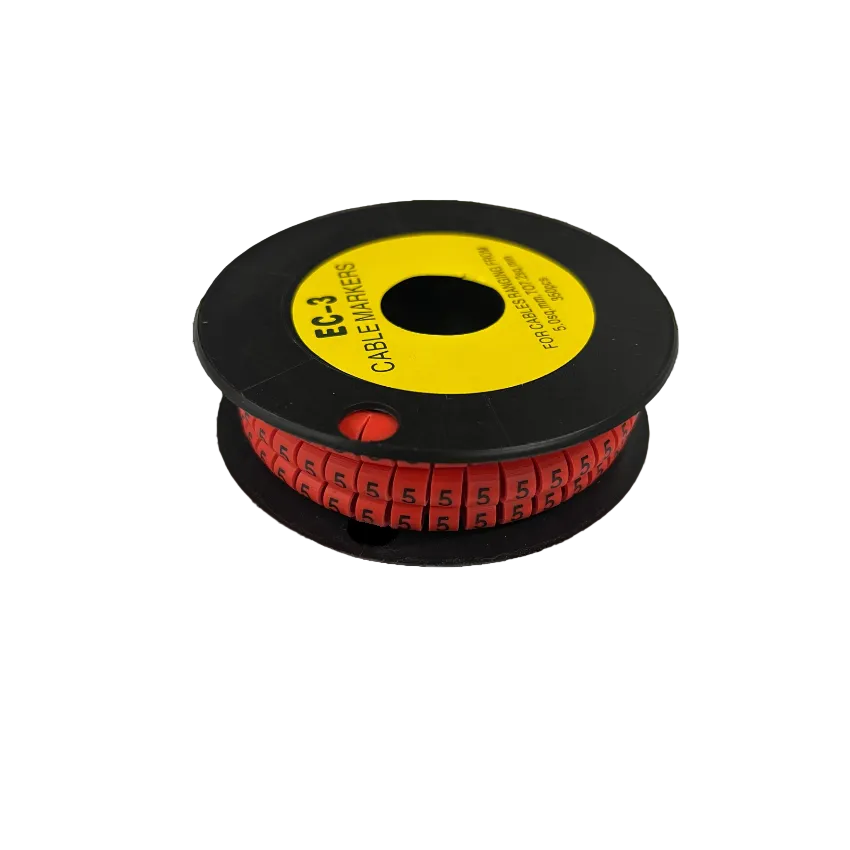 Grippes Cable Marker Red - 5 350pcs on spool for organizing and identifying cables easily