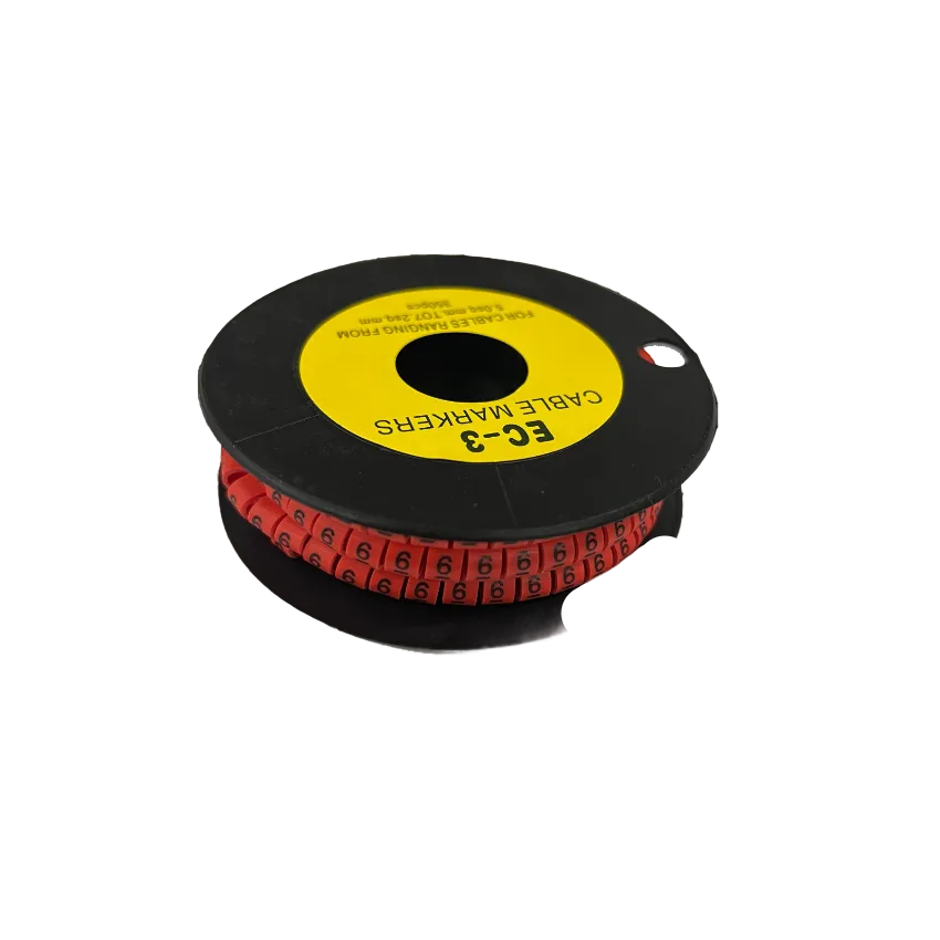 Grippes Cable Marker Red - 6 350pcs on a spool for effective cable management and organization