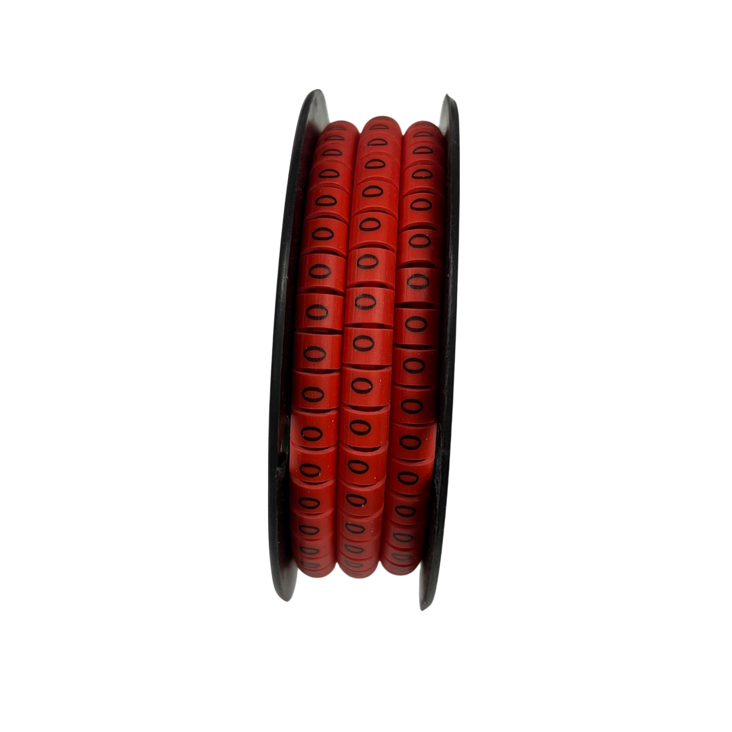 Grippes Cable Marker Red - 0 on a spool for organized cable management and easy identification