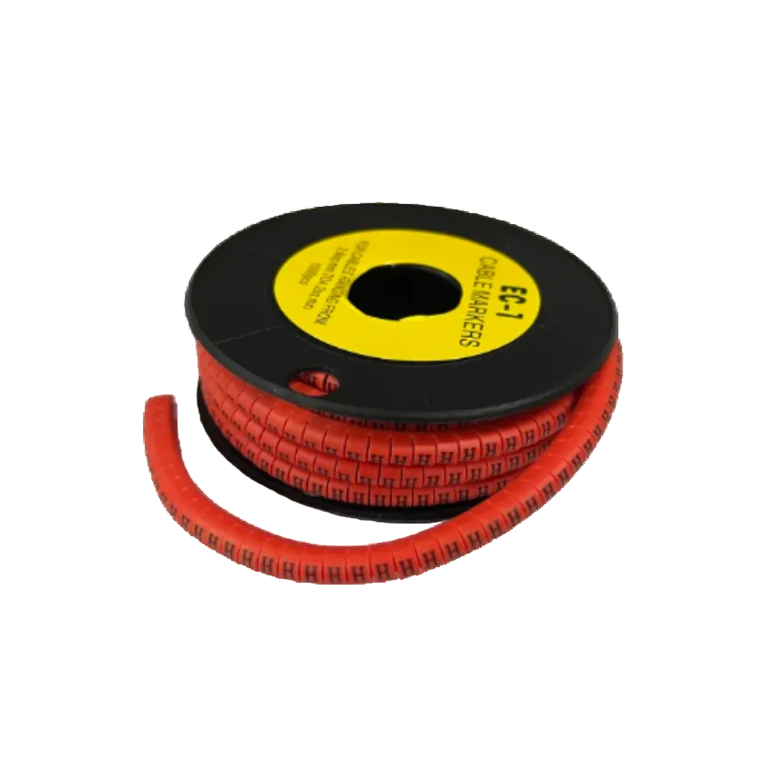 Grippes Cable Marker Red H - 1000pcs roll for organized cable management and labeling