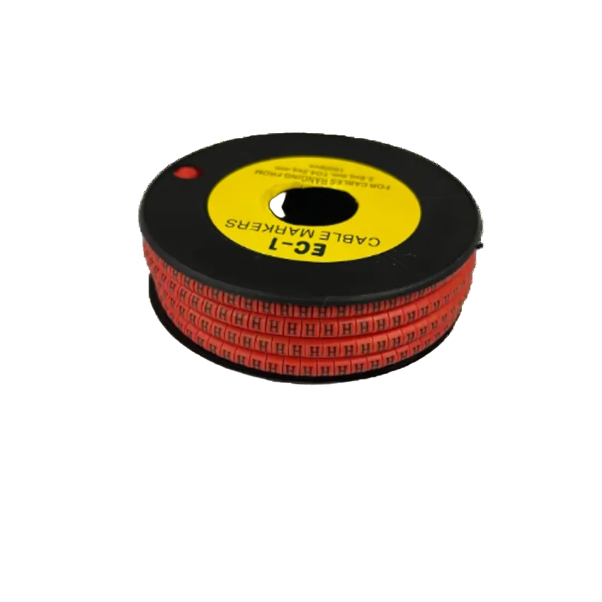 Grippes Cable Marker Red H - 1000pcs on a spool for organized cable management and identification