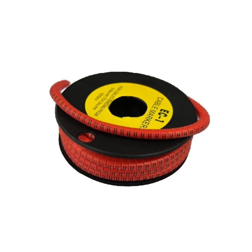 Grippes Cable Marker Red H - 1000pcs on a spool for effective cable organization and identification