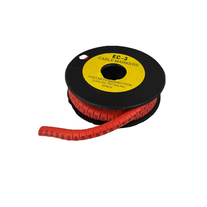 Grippes Cable Marker S - Red on a spool for organizing and labeling cables efficiently