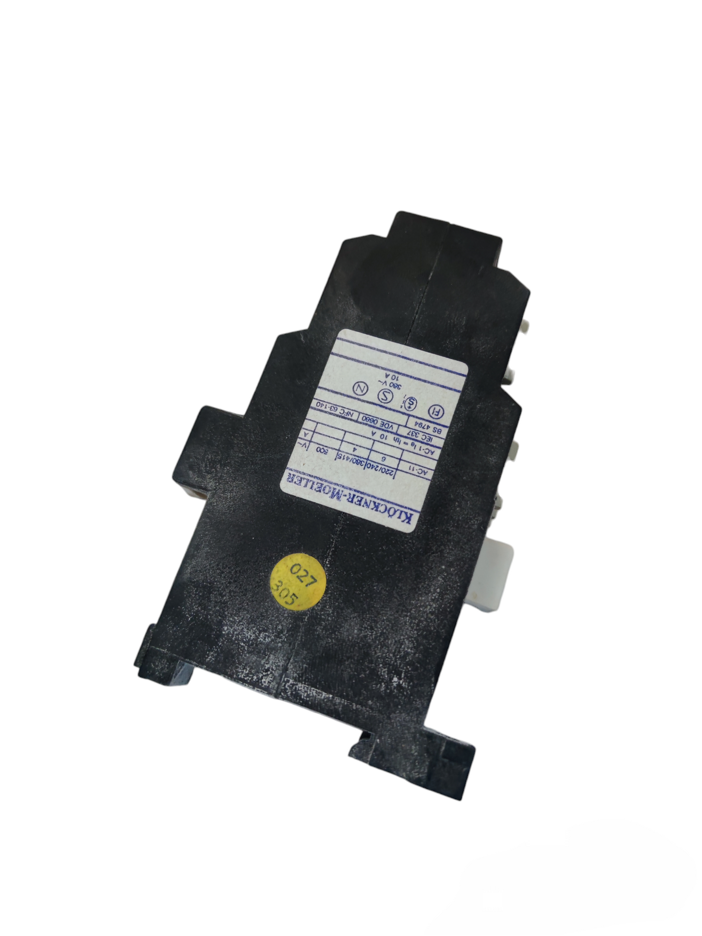 Klockner Moeller industrial 10A contactor switch in black for power control applications