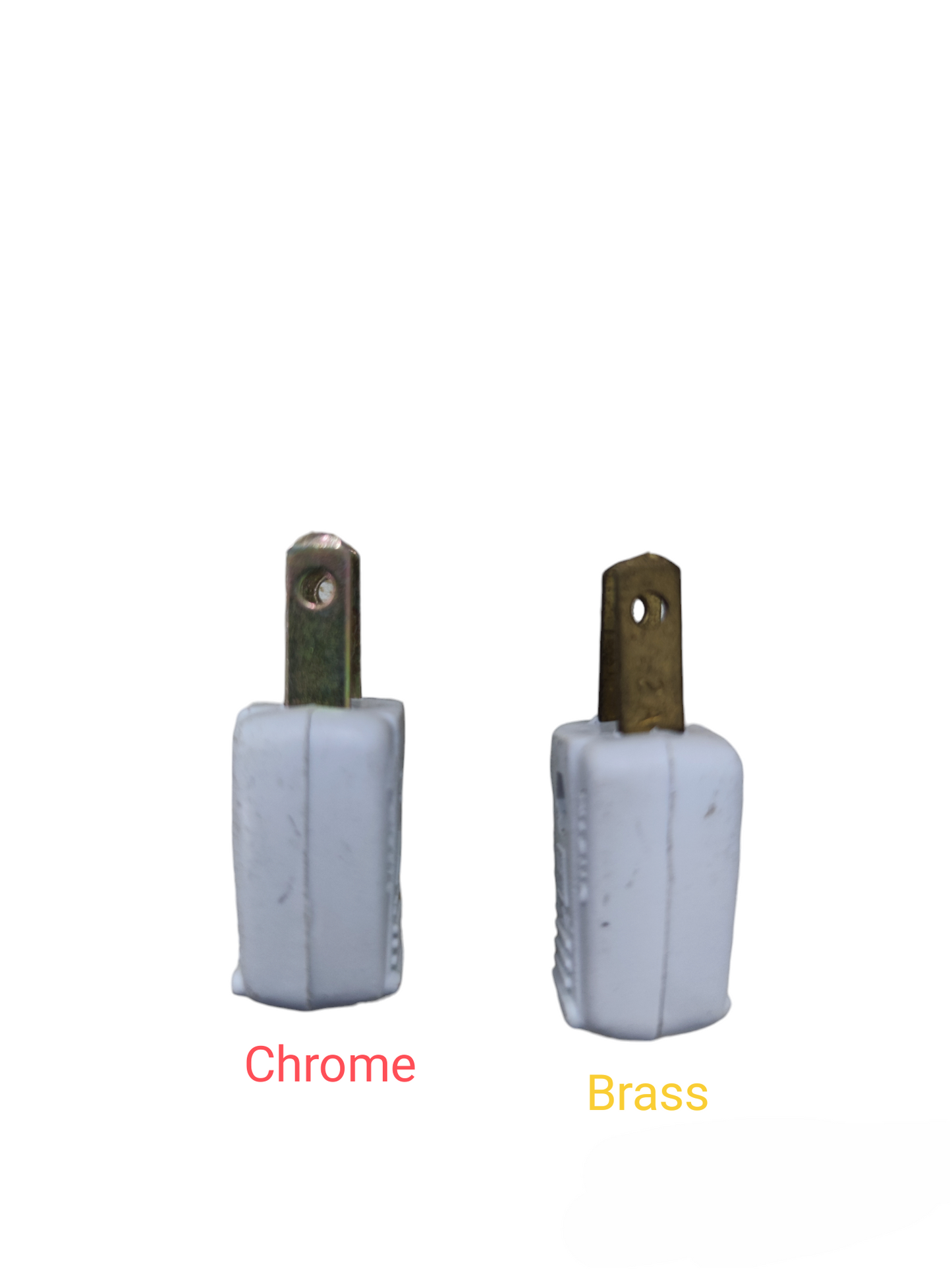 Kopez 2A 220V electrical plug in chrome and brass finishes for power points and switches