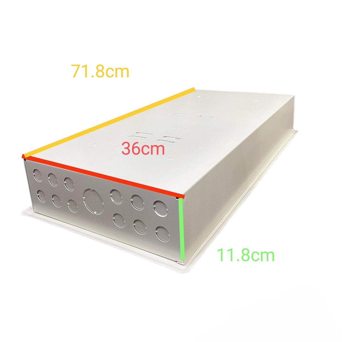 Koten 125a Panel Board with 10 Branches Bolt-on Breaker metal enclosure with knockout holes and dimensions