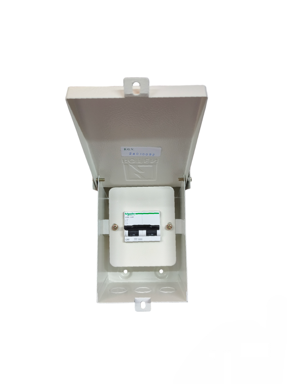 Chint 2Pole 3 Module Metal Enclosure Koten electrical circuit breaker box with protective cover