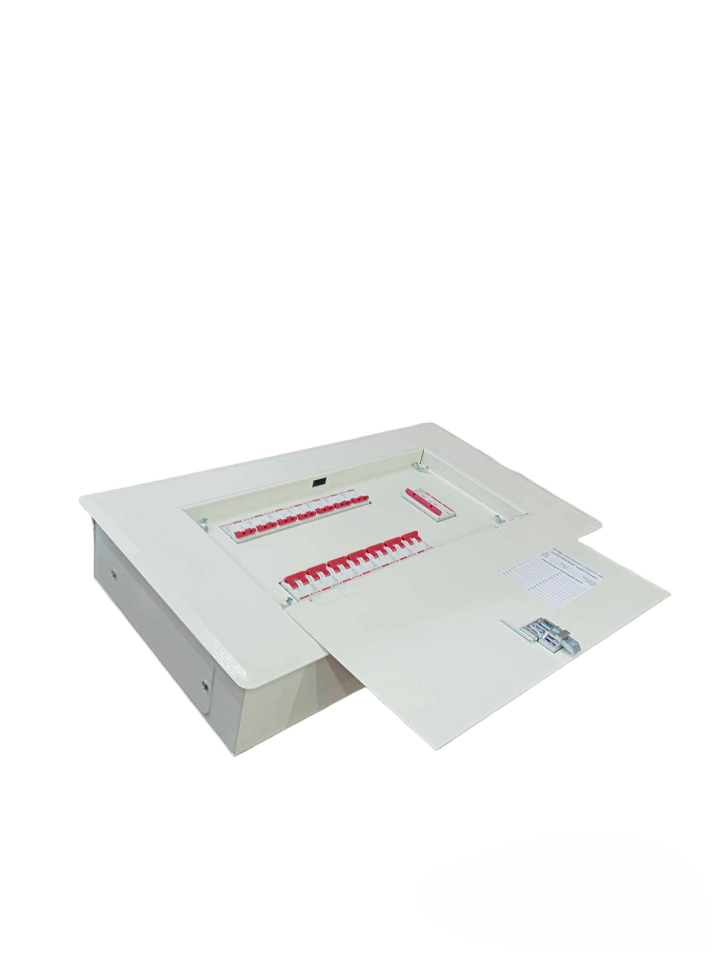 Koten Panel Board 125A 3Pole 10KAIC electrical distribution box with open white metal door