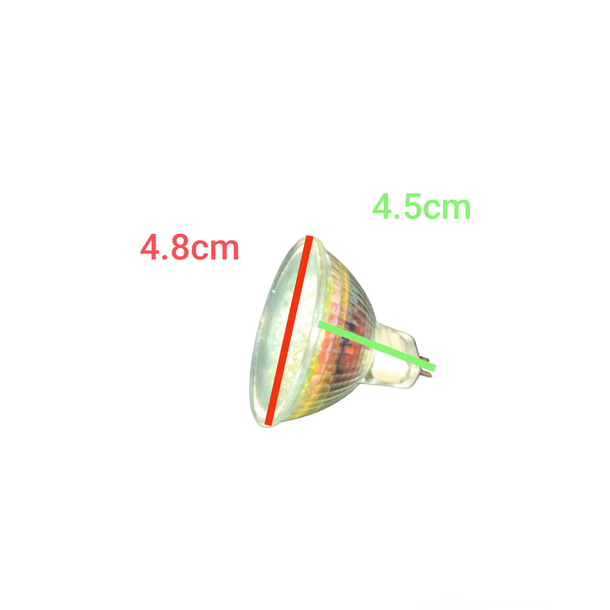 Denko 1W LED MR16 Gu5.3 Bulb 220V with compact design and clear glass cover