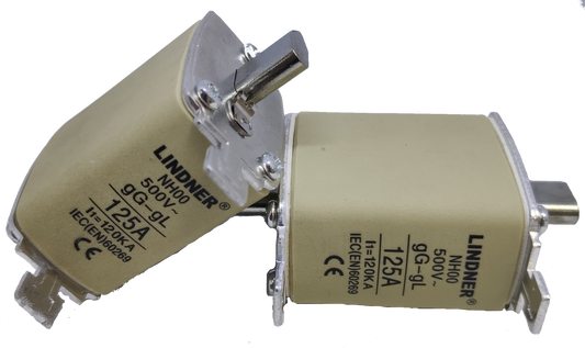 Linder 125A gG-gL NH-Type Fuse Link rated 500V for electrical circuitry and parts