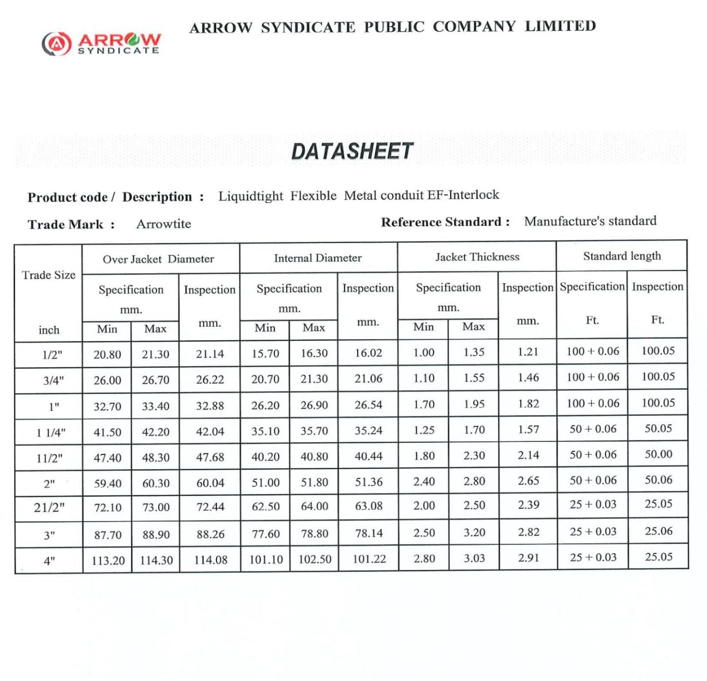 Arrowtite Liquidtight Flexible Conduit 1/2 inch 15mm, Liquid tight Flexible Hose 15mm 1/2 inch