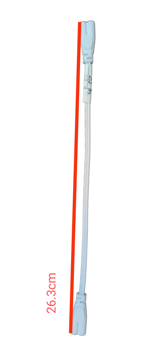 Local T5 AC Cord Connector End to End, measuring 26.3 cm, designed for reliable electrical connections