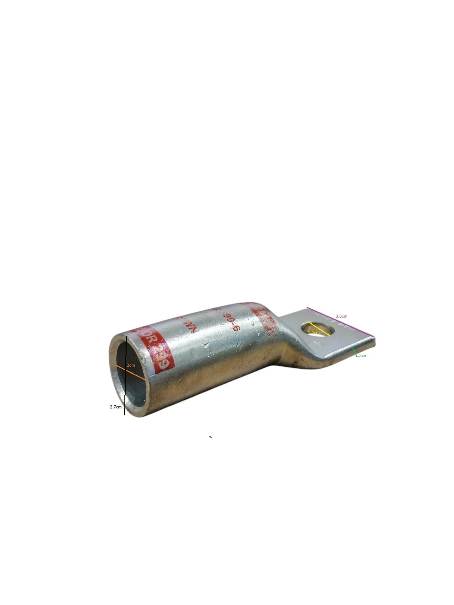 Utilux long barrel compression lugs electrical trade tool for secure cable connections
