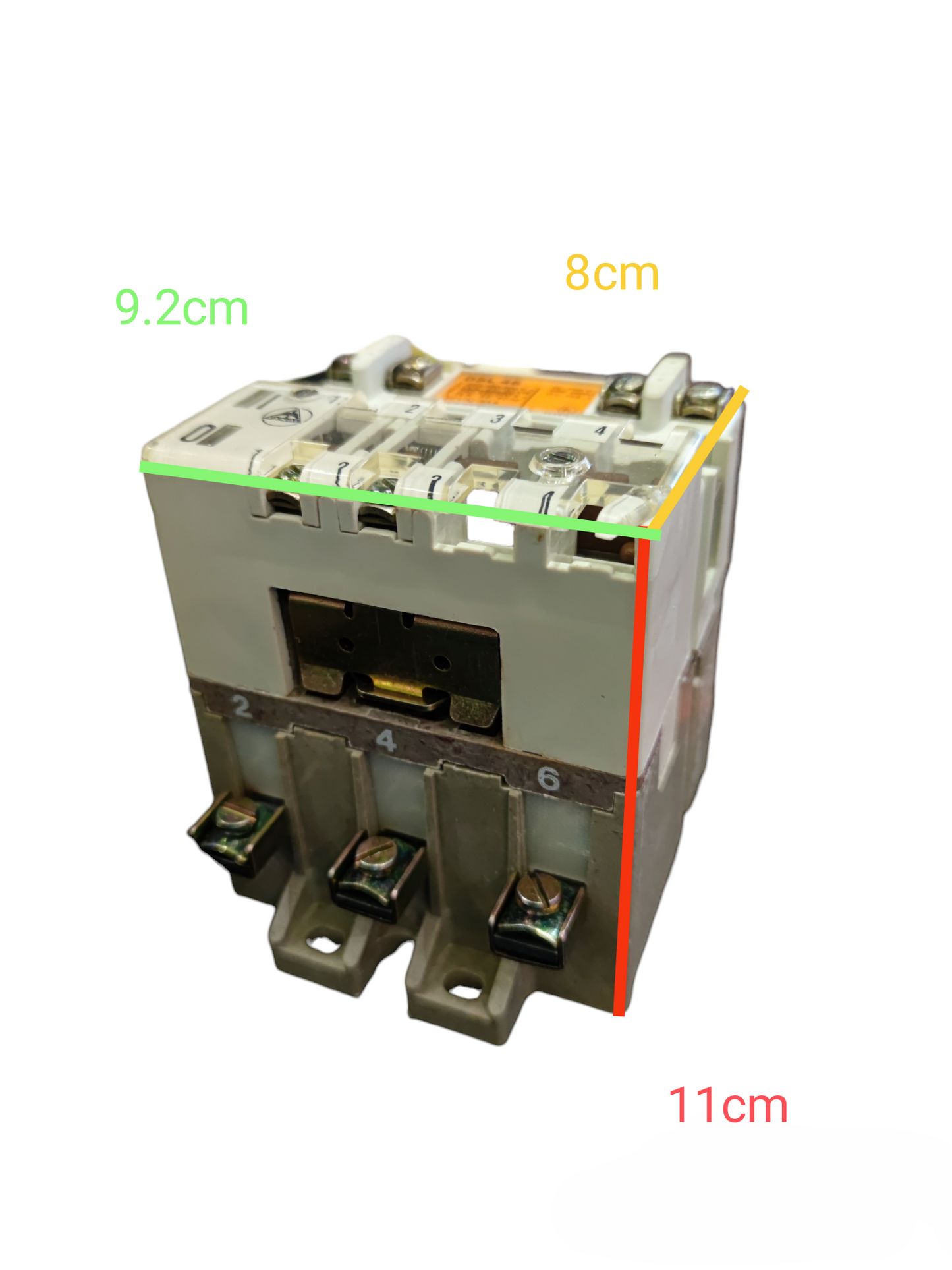 Metzenauer & Jung Magnetic Contactor 12.5KW 18.5HP with detailed dimensions for power points and switches