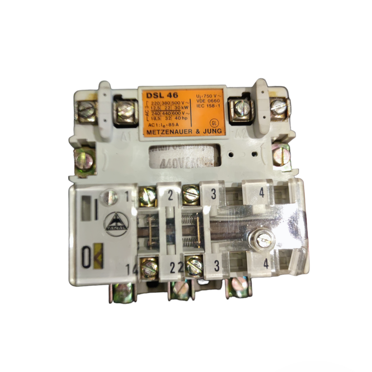 Metzenauer & Jung Magnetic Contactor 12.5KW 18.5HP power control switch with labeled terminals