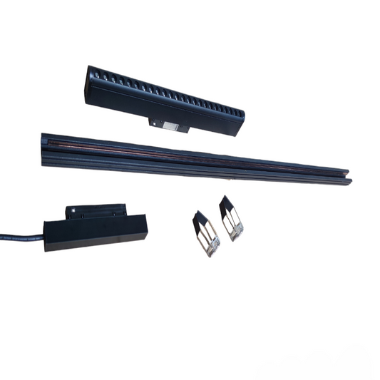 ILLUMIQ TERRA Magnetic Track Light 1 Meter 26mm black ceiling light components with connectors