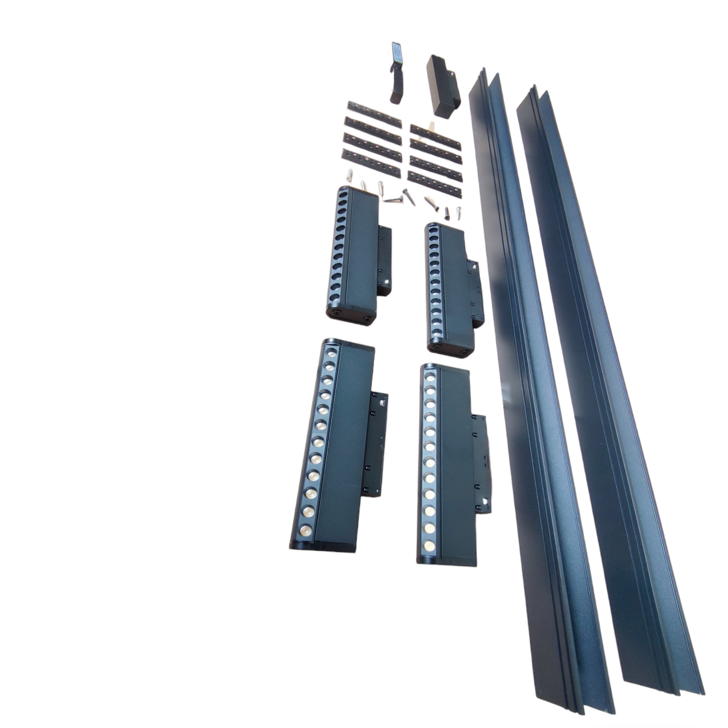 ILLUMIQ TERRA 2 Meters Magnetic Track Light 12W - 4Pcs components for versatile ceiling lighting