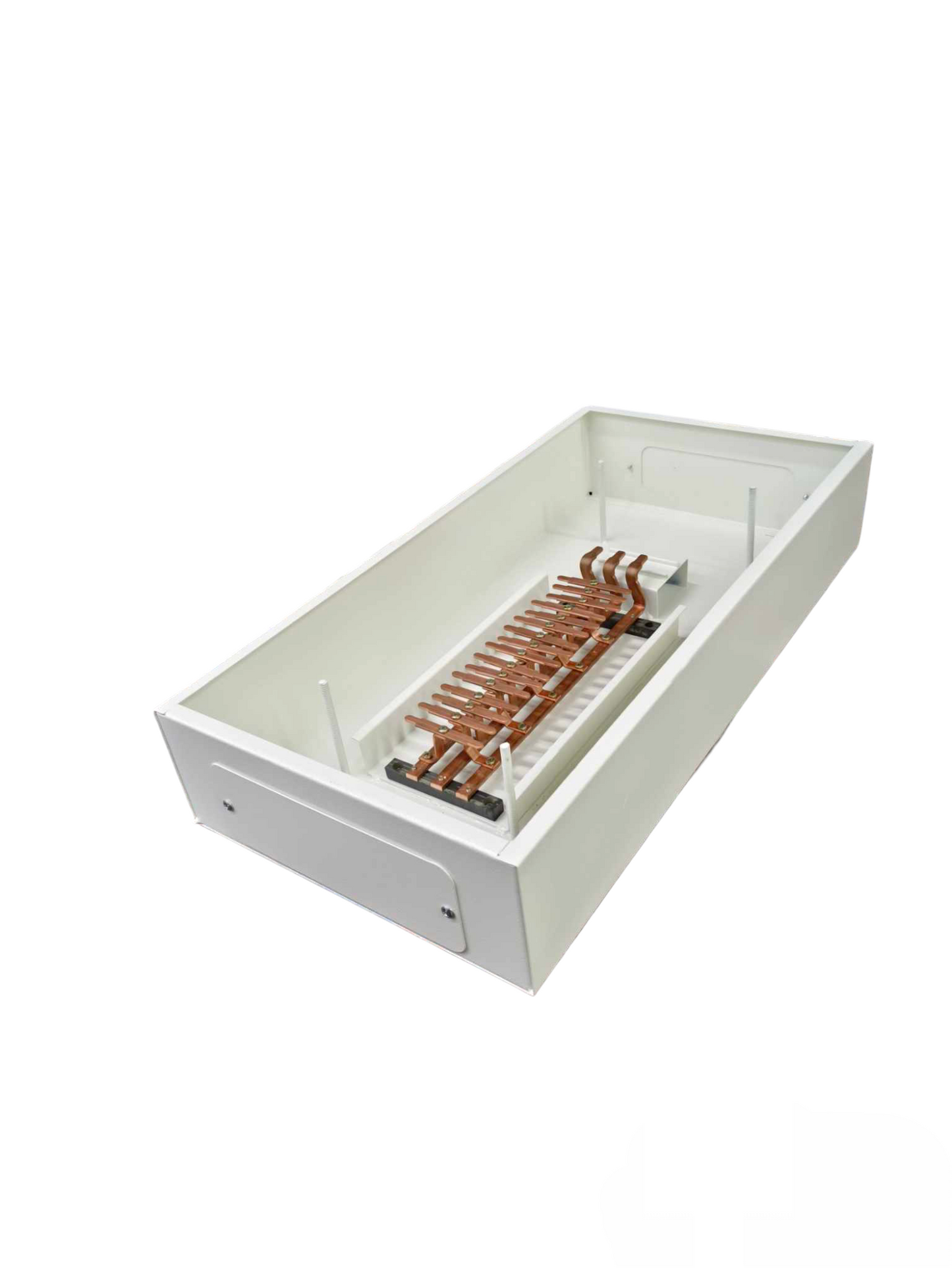 Chint main distribution panel with 16 branches electrical circuitry component in white metal casing