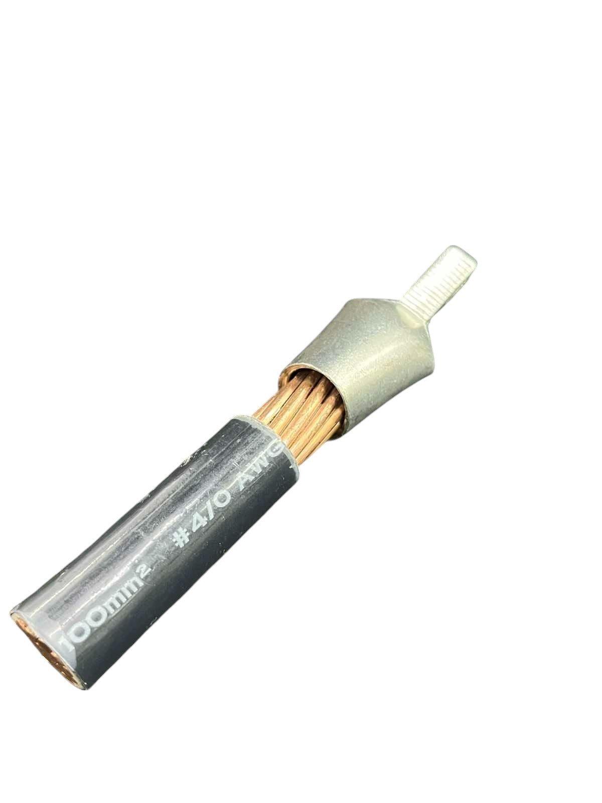 Terminal Lugs 5.5mm - 13.9mm copper stranded cable with crimped aluminum lug for secure cable management