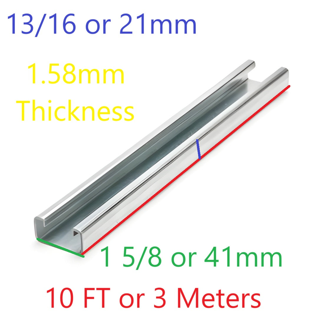 McGILL Unistrut channel pre galvanized 10 feet with 1.58mm thickness and 21mm width for cable management