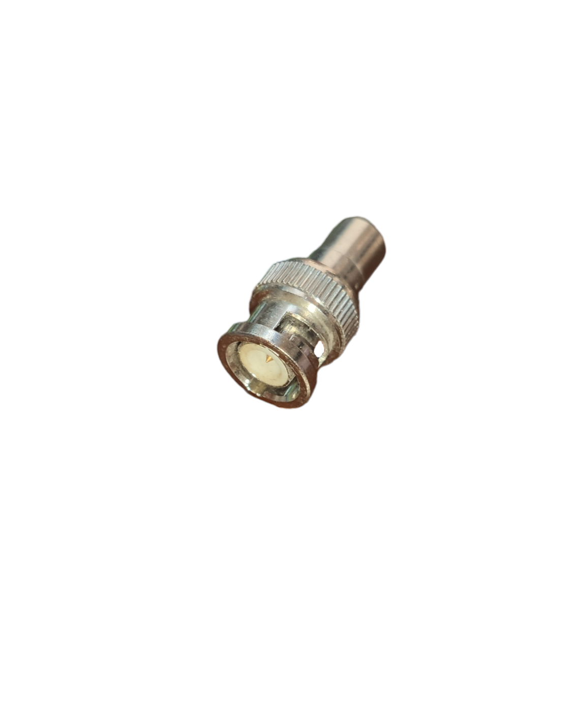 BNC male to RCA jack adapter metal connector for audio and video cables